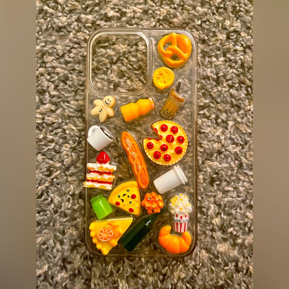 iPhone 12 Pro 3D food clear case